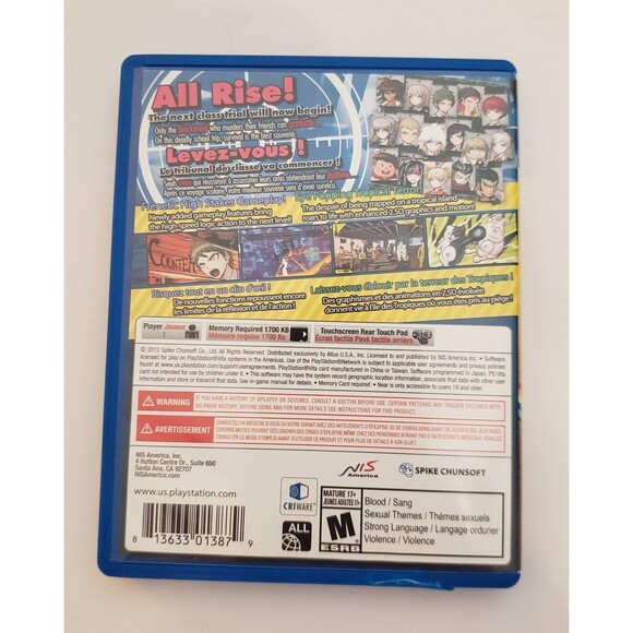 Danganronpa 2: Goodbye Despair  for PS VITA w/Case - Picture 4 of 4